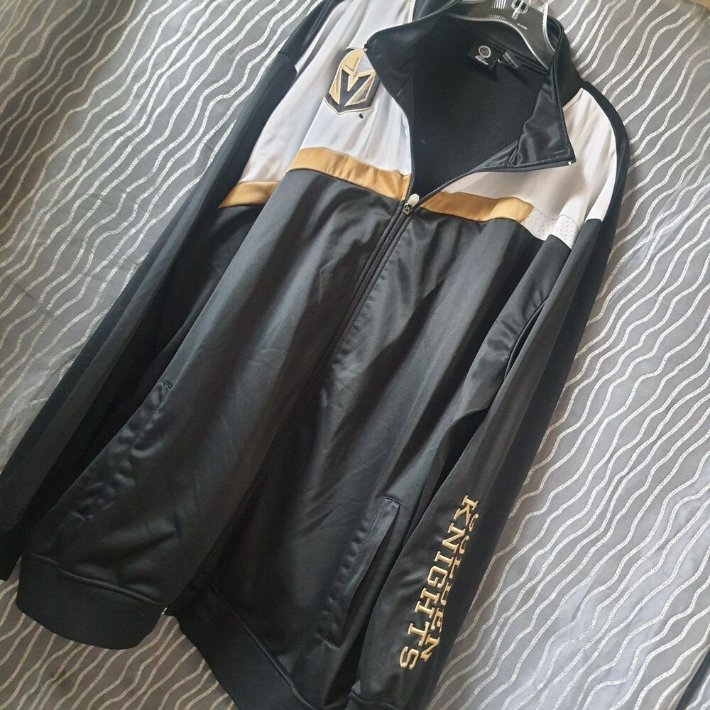 Las Vegas Golden Knights VGK Track Jacket Men 4XLT Zip-Up Hockey Majestic
